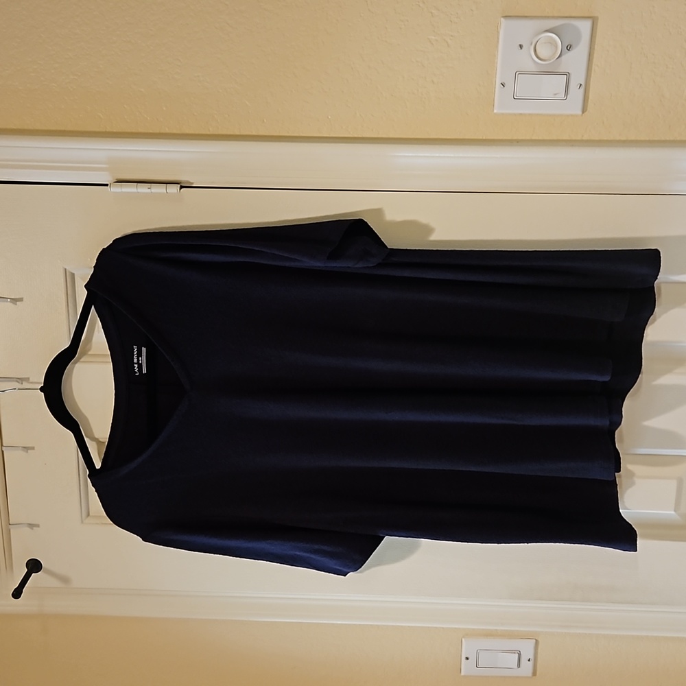 Lane Bryant Navy Blue Super soft swing style top Size 18/20